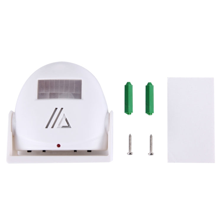 5301 Sensor de movimiento infrarrojo inalámbrico Alarma de bienvenida Timbre de advertencia de saludo inteligente, Distancia IR: 10 m, 5301 White, 5301, 5301 Pink, 5301 Red