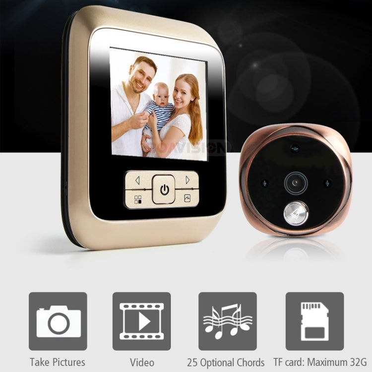 M530 Pantalla TFT de 3,0 pulgadas Cámara de 3,0 MP Visor de puerta digital de vídeo, compatible con tarjeta TF (32 GB máx.) y visión nocturna por infrarrojos, M530