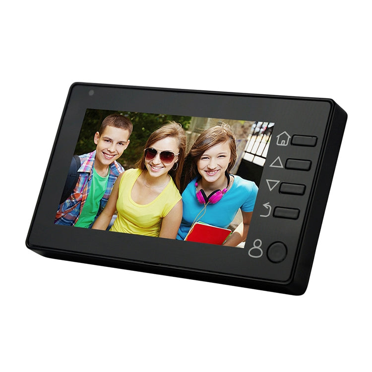 M4300D Pantalla TFT a color de 4,3 pulgadas Cámara de seguridad de 3,0 MP Timbre inteligente con vídeo, compatible con tarjeta TF (32 GB máx.) y visión nocturna y detección de movimiento, M4300D Black, M4300D
