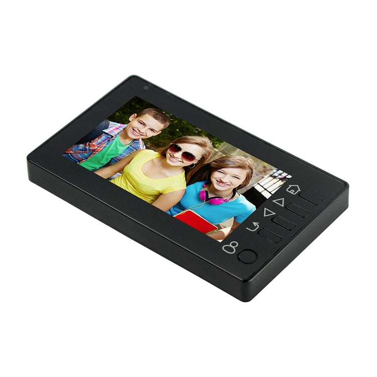 M4300D Pantalla TFT a color de 4,3 pulgadas Cámara de seguridad de 3,0 MP Timbre inteligente con vídeo, compatible con tarjeta TF (32 GB máx.) y visión nocturna y detección de movimiento, M4300D Black, M4300D