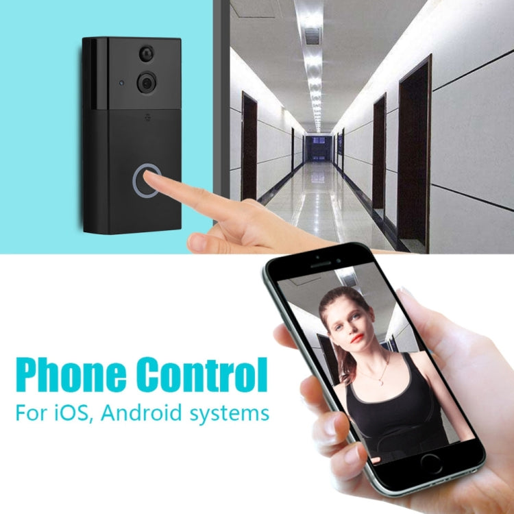 VESAFE HD 720P Cámara de seguridad Smart WiFi Video Timbre Intercomunicador, compatible con tarjeta TF y visión nocturna infrarroja y aplicación de detección de movimiento para IOS y Android, VS-A5 Black, VS-A4 Silver