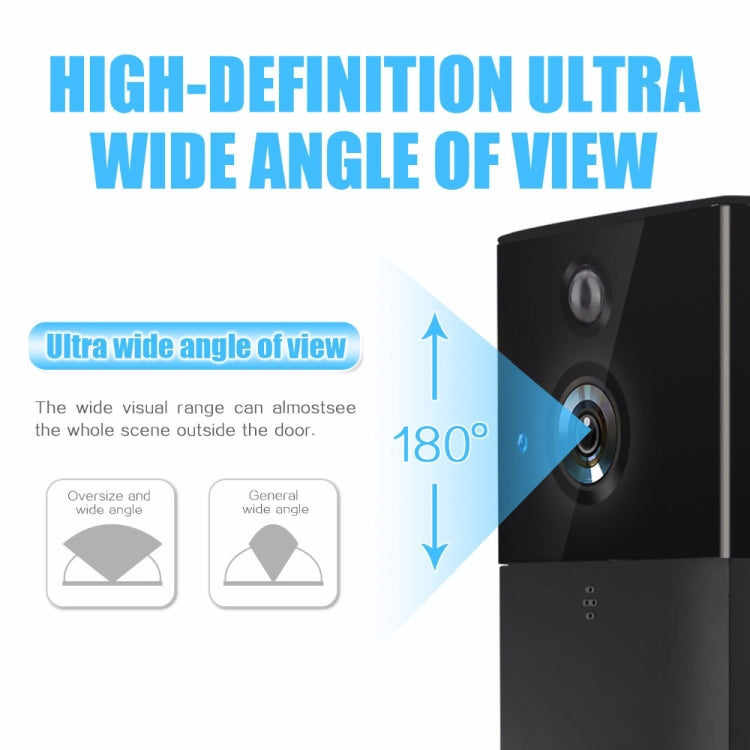 VESAFE HD 720P Cámara de seguridad Smart WiFi Video Timbre Intercomunicador, compatible con tarjeta TF y visión nocturna infrarroja y aplicación de detección de movimiento para IOS y Android, VS-A5 Black, VS-A4 Silver
