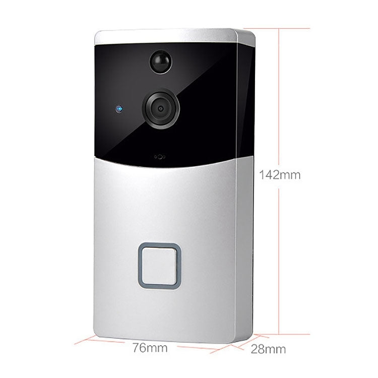 VESAFE Home VS-M2 HD 720P Cámara de seguridad Smart WiFi Video Timbre Intercomunicador, compatible con tarjeta TF y visión nocturna y aplicación de detección PIR para IOS y Android, VS-M2