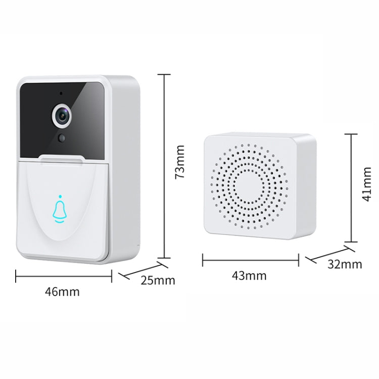 Timbre de vídeo inteligente DoorBell X3 VGA WiFi con timbre, compatible con visión nocturna, DoorBell X3