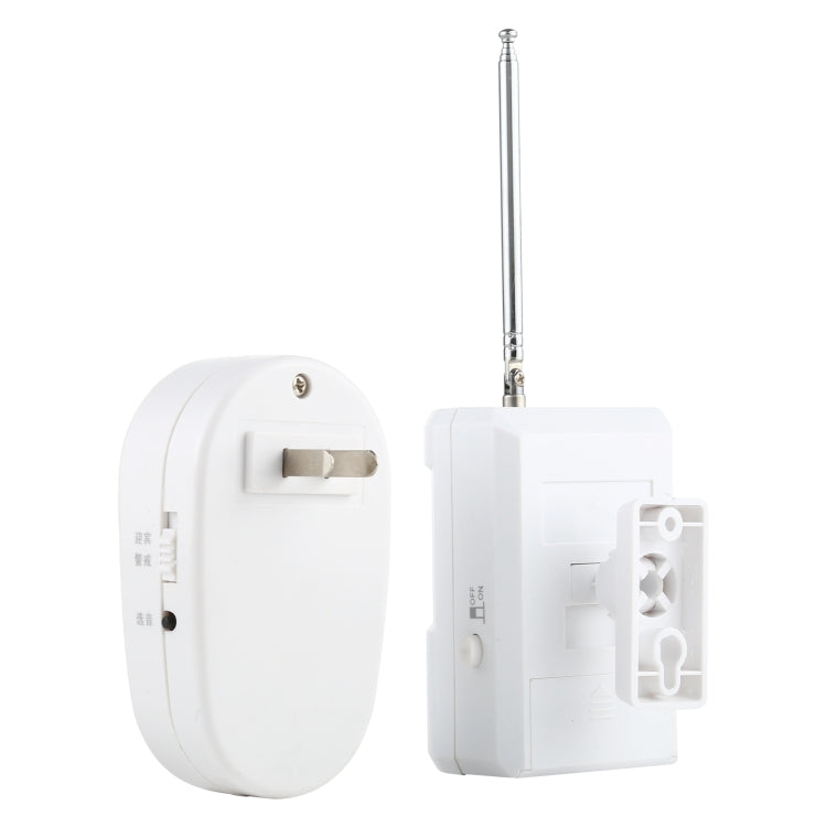 OULIA Reloj de guardia eléctrico con timbre de puerta con sensor inalámbrico de 220 V, enchufe de EE. UU., US Plug