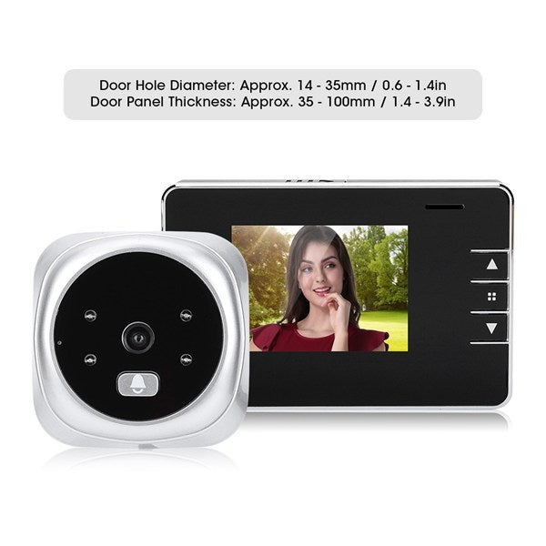 2.8Y Pantalla de 2,8 pulgadas Cámara de seguridad de 0.3MP Visor de mirilla Timbre de puerta de mirilla digital, 2.8Y