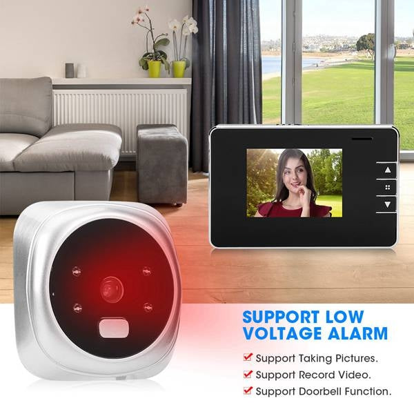 2.8Y Pantalla de 2,8 pulgadas Cámara de seguridad de 0.3MP Visor de mirilla Timbre de puerta de mirilla digital, 2.8Y