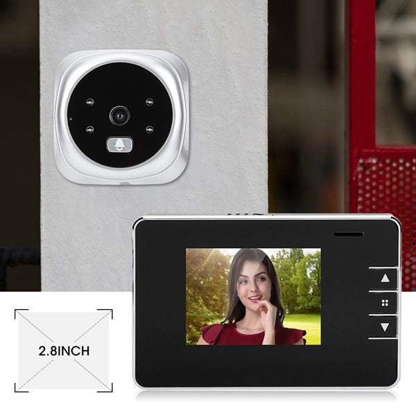2.8Y Pantalla de 2,8 pulgadas Cámara de seguridad de 0.3MP Visor de mirilla Timbre de puerta de mirilla digital, 2.8Y