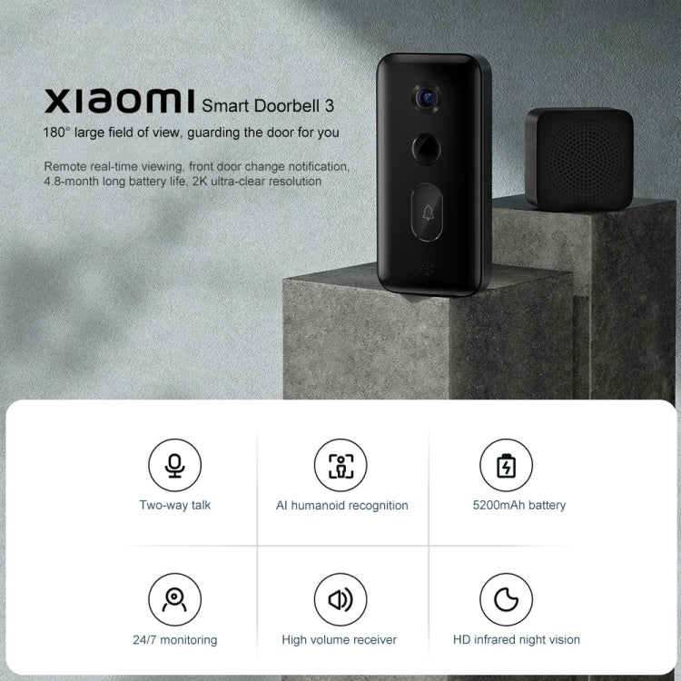 Timbre Inteligente Xiaomi 3 Original