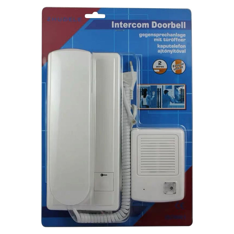 Timbre de intercomunicación unifamiliar no visual cableado GF-808