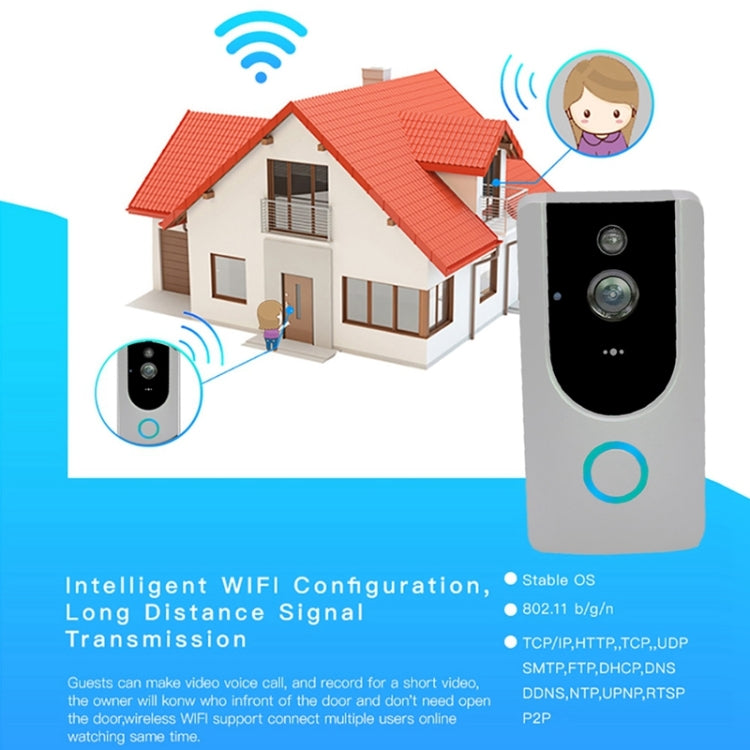 Timbre visual video elegante de M2 720P WIFI, monitoreo remoto del teléfono móvil de la ayuda y visión nocturna