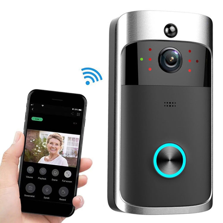 Timbre Visual de vídeo de potencia Ultra baja M3 720P WIFI inteligente, compatible con monitoreo remoto de teléfono móvil y visión nocturna, Without Ding Dong Version