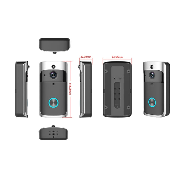 Timbre Visual de vídeo de potencia Ultra baja M3 720P WIFI inteligente, compatible con monitoreo remoto de teléfono móvil y visión nocturna, Without Ding Dong Version