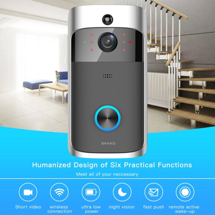Timbre Visual de vídeo de potencia Ultra baja M3 720P WIFI inteligente, compatible con monitoreo remoto de teléfono móvil y visión nocturna, Without Ding Dong Version