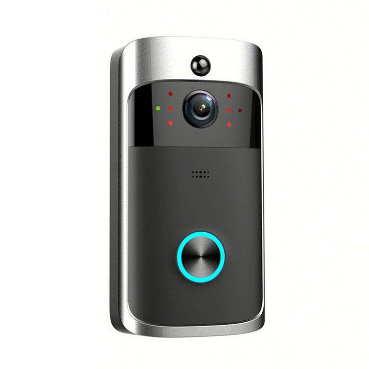 M4 720P Smart WIFI Video PIR de potencia ultrabaja Timbre visual con 3 ranuras para batería, compatible con monitoreo remoto de teléfono móvil, visión nocturna y lente de cámara gran angular de 166 grados