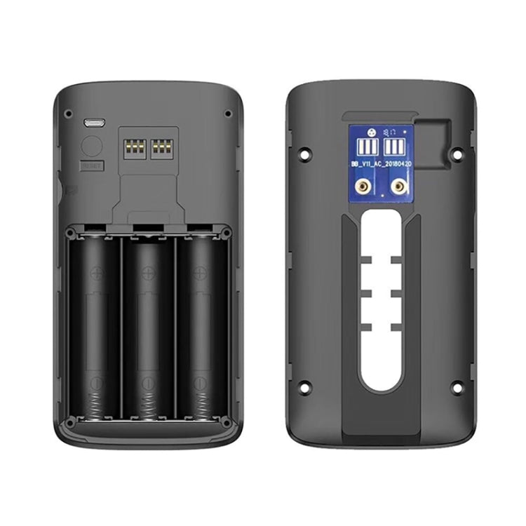 M4 720P Smart WIFI Video PIR de potencia ultrabaja Timbre visual con 3 ranuras para batería, compatible con monitoreo remoto de teléfono móvil, visión nocturna y lente de cámara gran angular de 166 grados