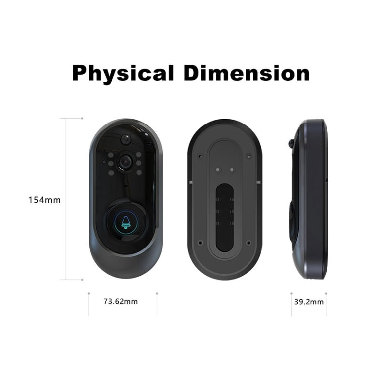 M108 720P 6400mAh WIFI inteligente Video timbre Visual, soporte teléfono monitoreo remoto e intercomunicador de voz en tiempo Real, M108