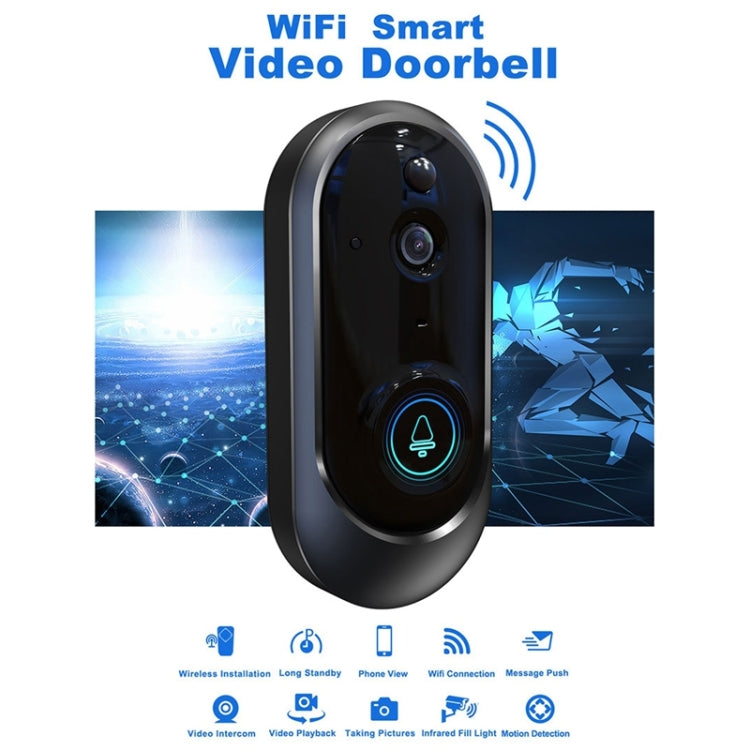 M108 720P 6400mAh WIFI inteligente Video timbre Visual, soporte teléfono monitoreo remoto e intercomunicador de voz en tiempo Real, M108
