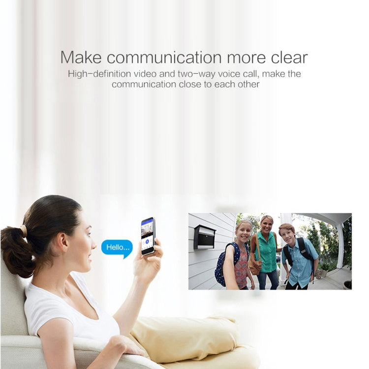 X3 1080P WiFi Smart Video IP54 Cámara digital impermeable Visor de puerta, compatible con tarjeta TF y visión nocturna por infrarrojos