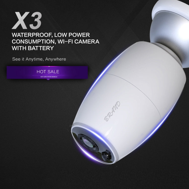 X3 1080P WiFi Smart Video IP54 Cámara digital impermeable Visor de puerta, compatible con tarjeta TF y visión nocturna por infrarrojos