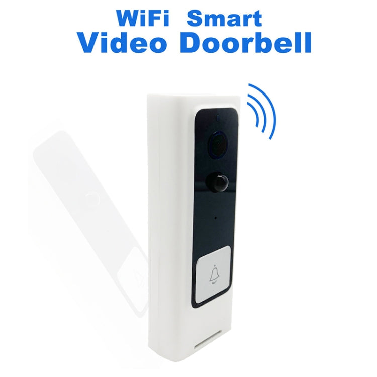 Timbre de video con botón cuadrado inteligente WiFi M200B, compatible con detección de movimiento por infrarrojos y tasa de adaptación e intercomunicador bidireccional y activación remota / PIR, M200B