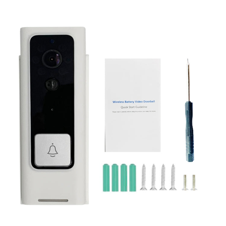Timbre de video con botón cuadrado inteligente WiFi M200B, compatible con detección de movimiento por infrarrojos y tasa de adaptación e intercomunicador bidireccional y activación remota / PIR, M200B