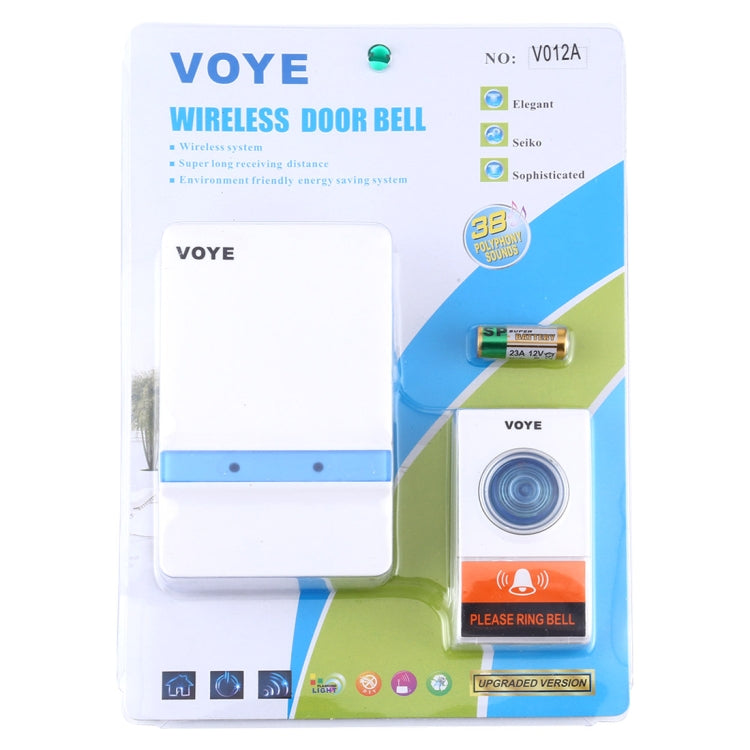 VOYE V012A Home Music Control Remoto Timbre Inalámbrico con 38 Sonidos de Polifonía, V012A