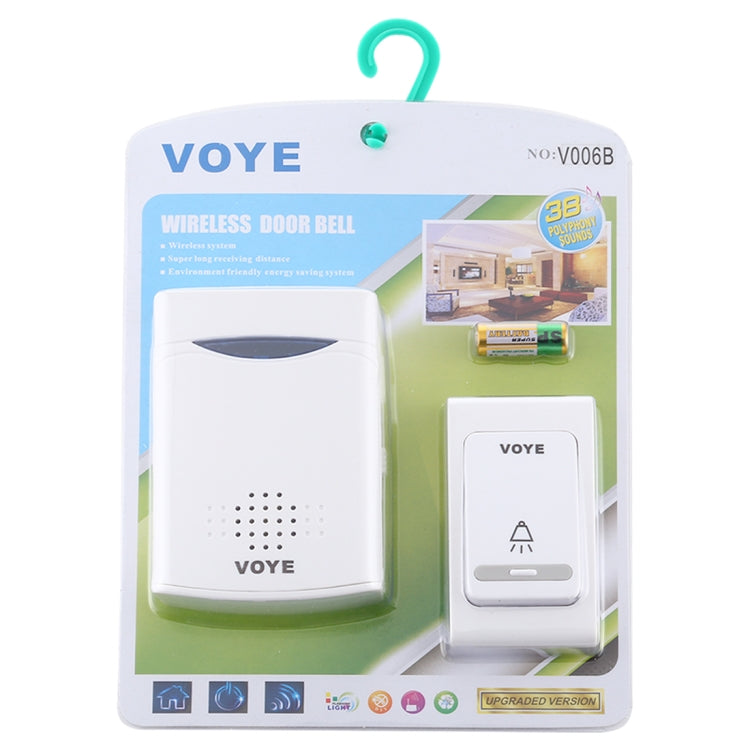 VOYE V006B Home Music Control Remoto Timbre Inalámbrico con 38 Sonidos de Polifonía, V006B