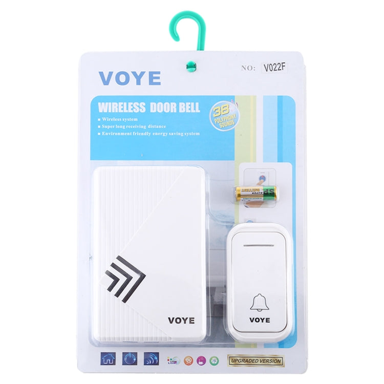 VOYE V022F Home Music Control Remoto Timbre Inalámbrico con 38 Sonidos de Polifonía, V022F