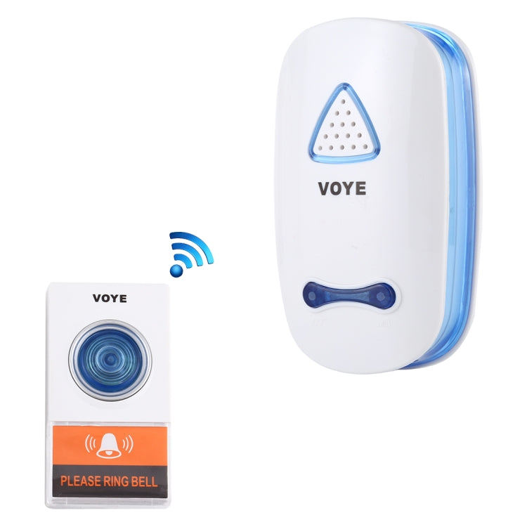 VOYE V025A Home Music Timbre inalámbrico con control remoto con 38 sonidos de polifonía, enchufe de EE. UU., V025A