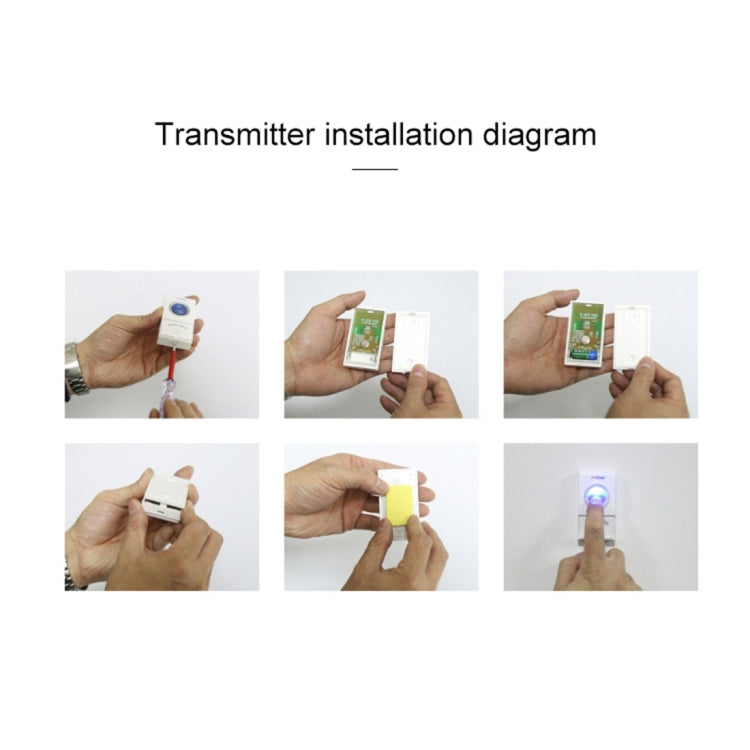 Timbre inalámbrico con control remoto de música para el hogar VOYE V008A con 38 sonidos de polifonía, enchufe de EE. UU., V008A