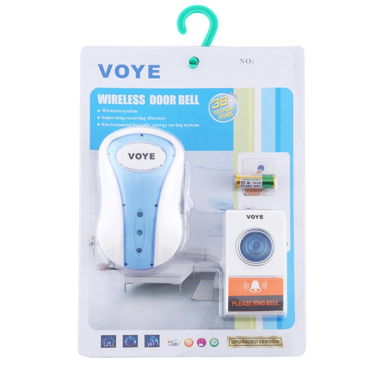 Timbre inalámbrico con control remoto de música para el hogar VOYE V008A con 38 sonidos de polifonía, enchufe de EE. UU., V008A