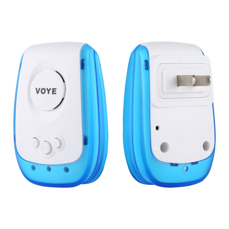 VOYE V009A Home Music Timbre inalámbrico con control remoto con 38 sonidos de polifonía, enchufe de EE. UU., V009A