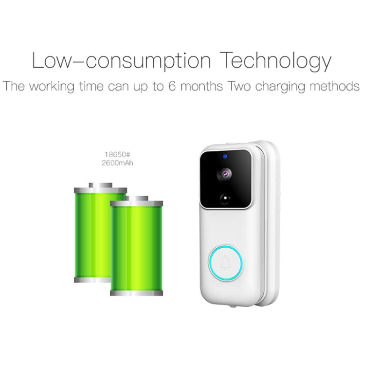 Anytek B60 720P Smart WiFi Video Timbre visual, compatible con aplicación remota y detección PIR y tarjeta TF