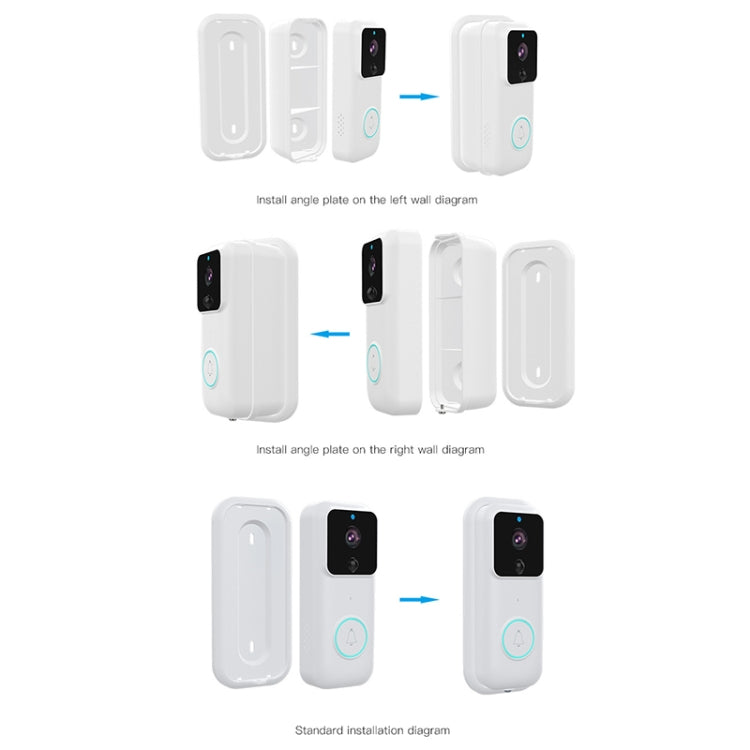 Anytek B60 720P Smart WiFi Video Timbre visual, compatible con aplicación remota y detección PIR y tarjeta TF
