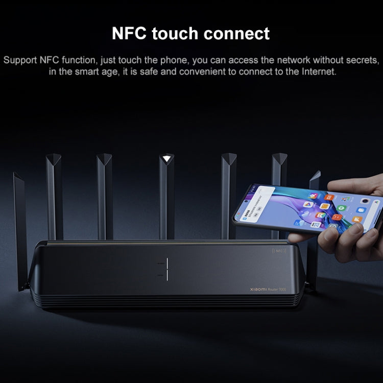 Original Xiaomi WiFi Router 7000 Amplificador de señal independiente de 8 canales Memoria de 1 GB, enchufe de EE. UU., BE7000