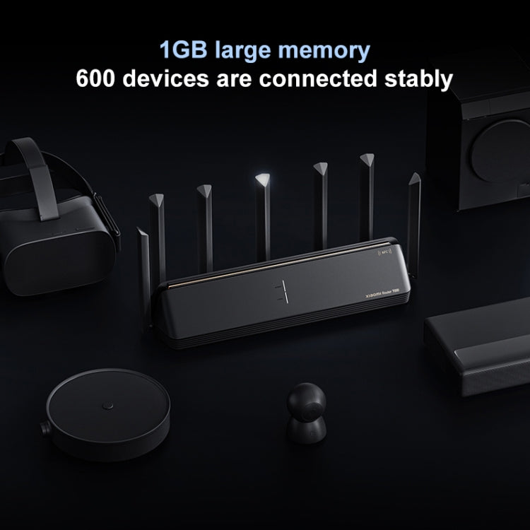Original Xiaomi WiFi Router 7000 Amplificador de señal independiente de 8 canales Memoria de 1 GB, enchufe de EE. UU., BE7000