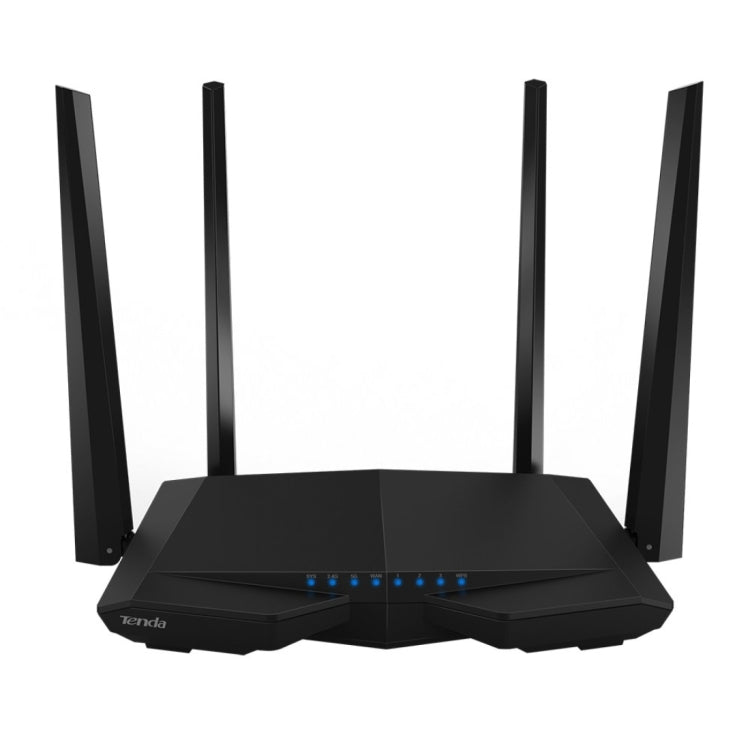 Tenda AC6 AC1200 enrutador inalámbrico inteligente de doble banda 5GHz 867Mbps + 2,4 GHz 300Mbps enrutador WiFi con 4 * 5dBi antenas externas, AC6