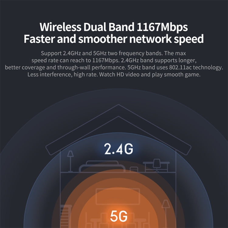 Original Xiaomi WiFi Router 4A Smart APP Control AC1200 1167Mbps 128MB 2.4GHz y 5GHz CPU de doble núcleo Puerto Gigabit Ethernet Repetidor de enrutador inalámbrico con 4 antenas, soporte Web y Android e iOS, enchufe de EE. UU., 4A (Dual-core CPU)