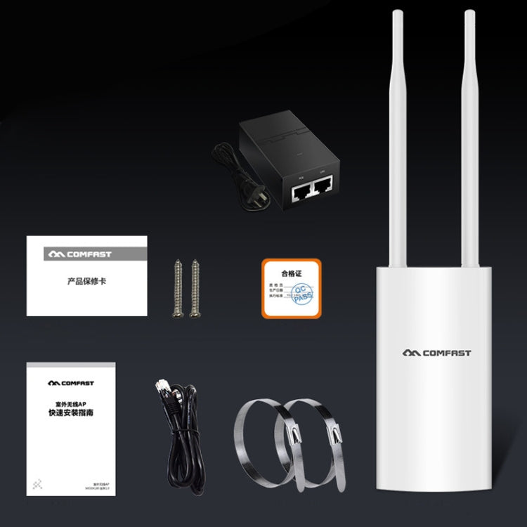 COMFAST CF-EW72 1200Mbs Amplificador de señal impermeable para exteriores Repetidor de enrutador inalámbrico Estación base WIFI con 2 antenas, CF-EW72 North American Edition