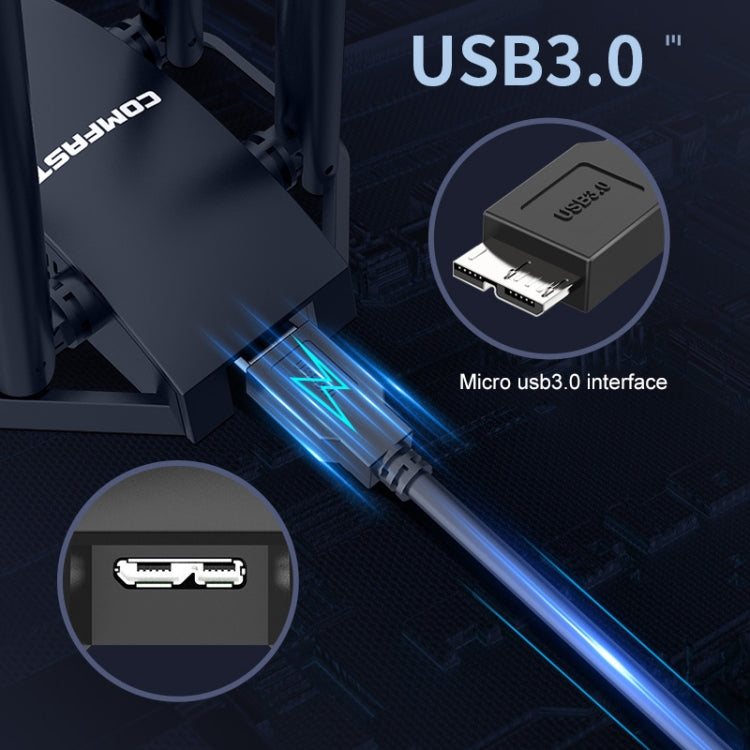 COMFAST CF-WU785AC 1300Mbps Adaptador de red Wifi USB de doble banda con 4 antenas, CF-WU785AC