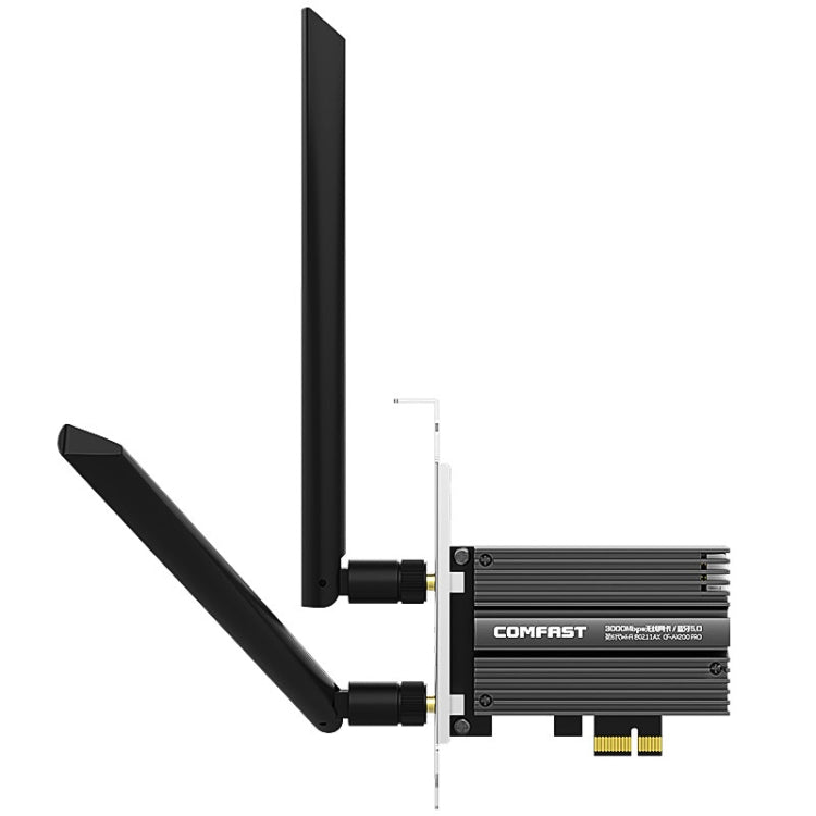 Adaptador de tarjeta de red COMFAST CF-AX200 PRO 3000Mbps Bluetooth PCI-E Wifi con 2 antenas, CF-AX200 PRO