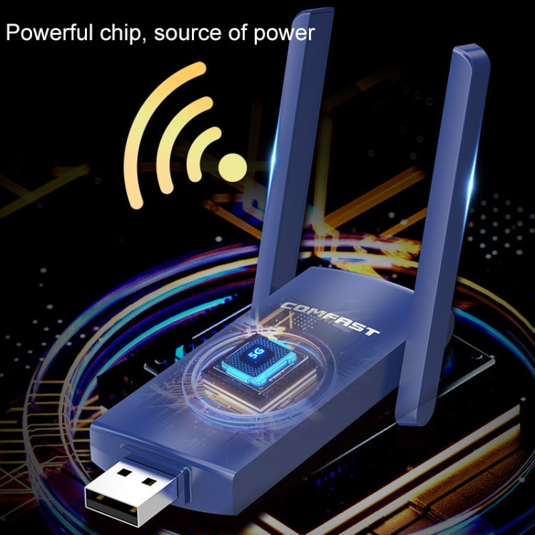 Adaptador de red COMFAST CF-927B 1300Mbps de doble banda Bluetooth Wifi USB, CF-927B