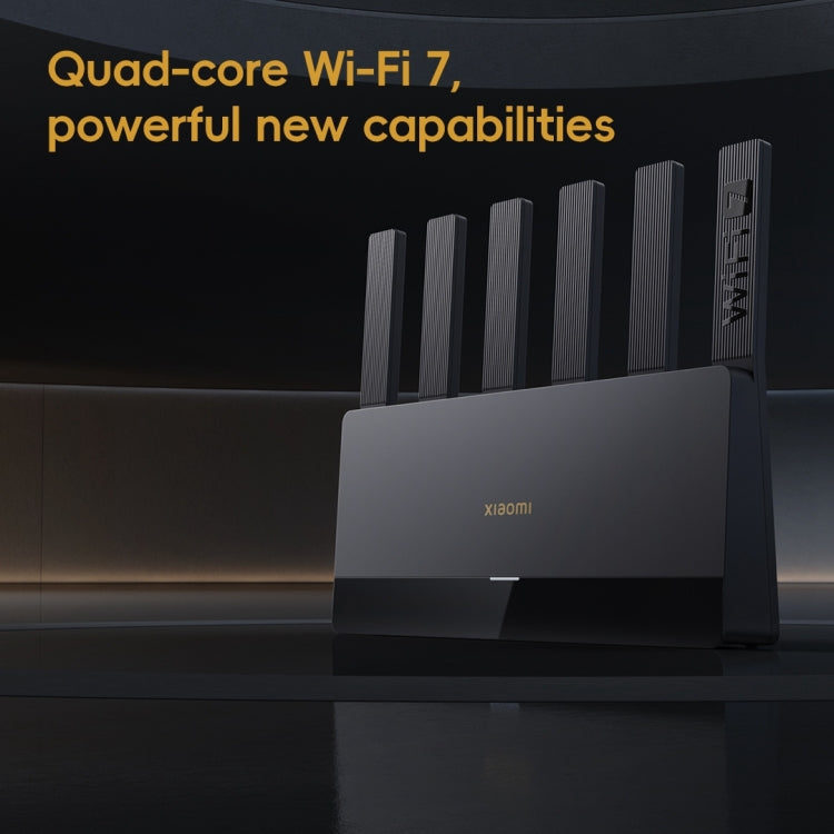 Router Xiaomi BE6500 WiFi 7 2.4GHz 5.0GHz Banda dual 4 núcleos Puerto 2.5G, enchufe de EE. UU., BE6500