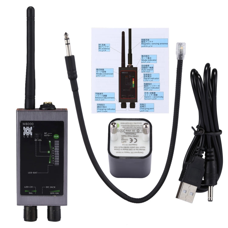 Detector multifuncional M8000 Anti-Spy Anti-Monitor, Anti-Tracker, M8000