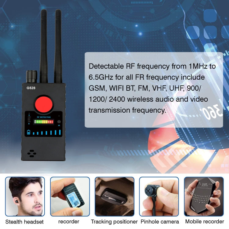 Detector de señal inalámbrico G528