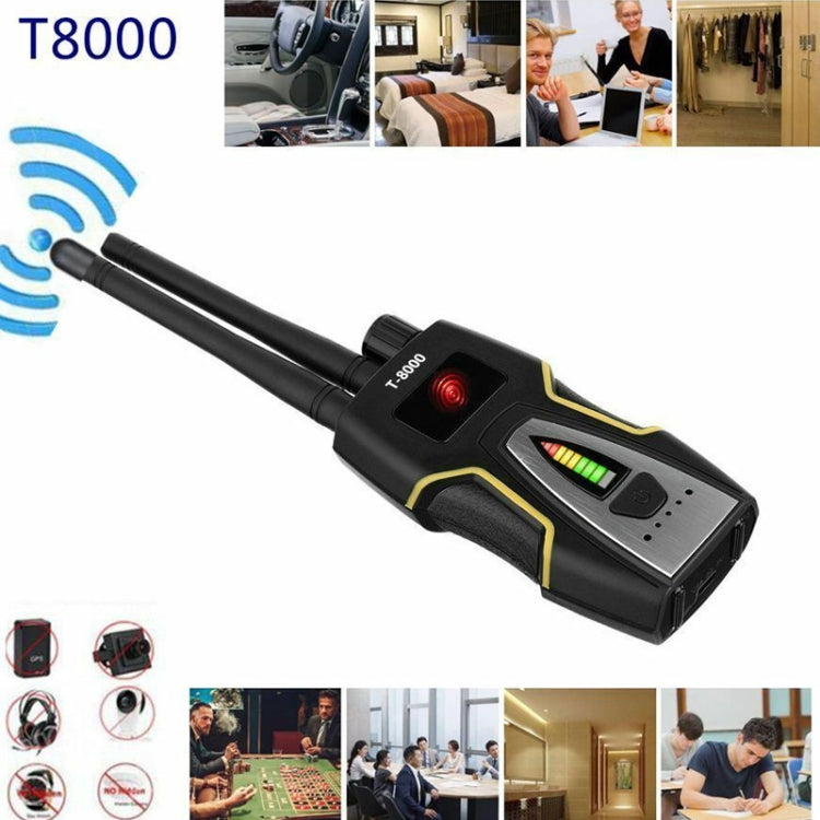 Detector de señal RF T-8000 Buscador de audio GSM Detector de escaneo GPS, T-8000 Gold, T-8000 Silver