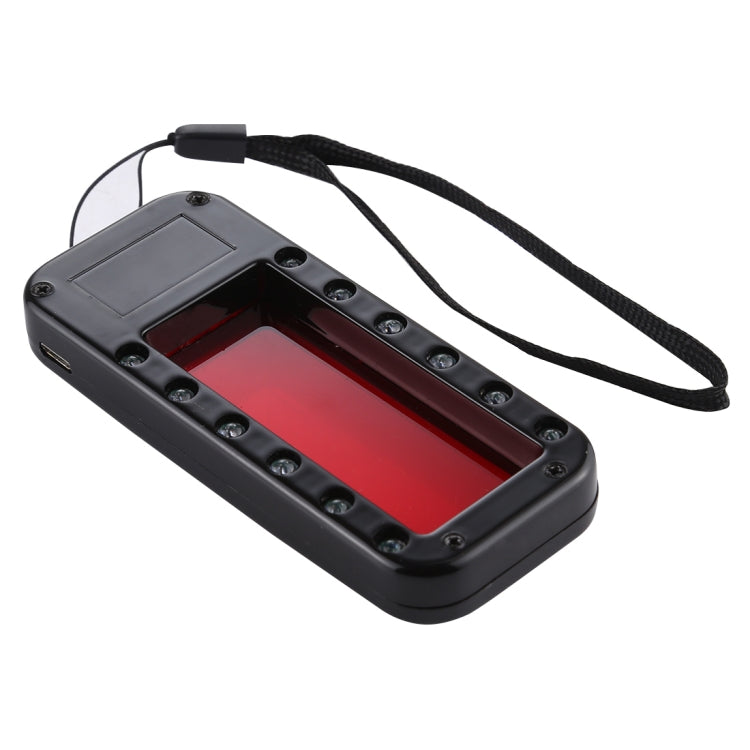Detector de escaneo de búsqueda de lente de forma rectangular con luz infrarroja y cordón