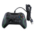 Controlador de juegos USB con cable Gamepad para consola XBOX ONE / PC / computadora portátil, longitud del cable: aproximadamente 2,1 m, HSY-008 (Black), HSY-008