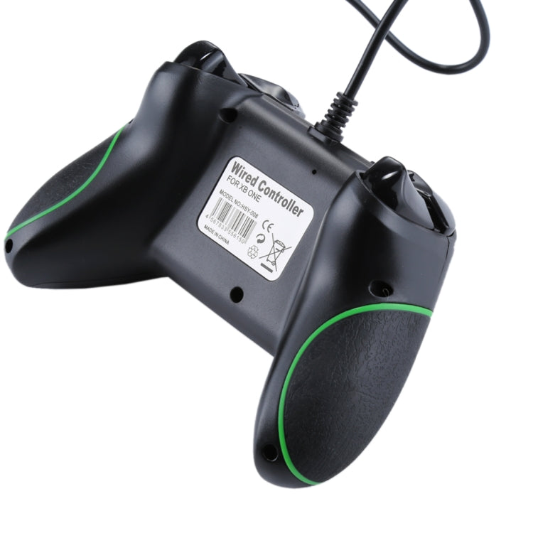 Controlador de juegos USB con cable Gamepad para consola XBOX ONE / PC / computadora portátil, longitud del cable: aproximadamente 2,1 m, HSY-008 (Black), HSY-008